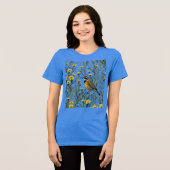 ニシノハラヒバリのイラスト 1 トライブレンドＴシャツ (正面全面)