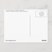 ニシフウキンチョウの郵便はがき ポストカード (裏面)