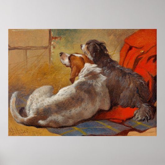 ニシンの犬と髭のある子 ポスター (正面)