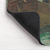 ニシンの網1885年(キャンバスの油) マウスパッド (コーナー)