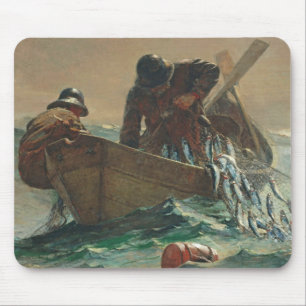 ニシンの網1885年(キャンバスの油) マウスパッド