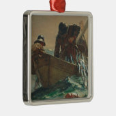 ニシンの網1885年(キャンバスの油) メタルオーナメント (右)