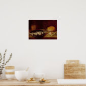 ニシンを使った静物詩 ポスター (キッチン)