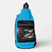 ニシン　利尻　あらゆる生命たちへ感謝と祈りをささげます。 スリングバッグ (正面)