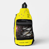 ニシン　利尻　あらゆる生命たちへ感謝と祈りをささげます。 スリングバッグ (正面)