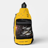 ニシン　礼文　あらゆる生命たちへ感謝と祈りをささげます。 スリングバッグ (正面)