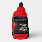 ニシン　礼文　あらゆる生命たちへ感謝と祈りをささげます。 スリングバッグ (正面)