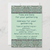 ニジイロクワガタ 招待状 (裏面)