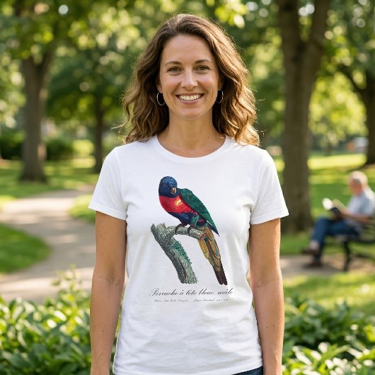 ニジインコ 雄 Trichoglossus Moluccanus Tシャツ