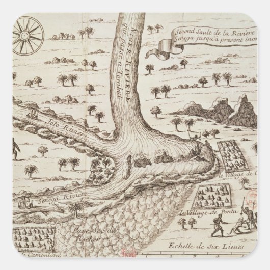 ニジェールの合流点 スクエアシール (正面)