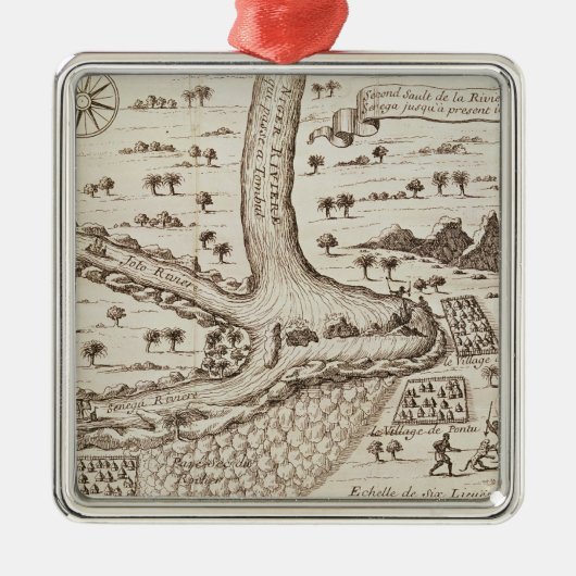 ニジェールの合流 メタルオーナメント (正面)