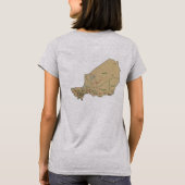 ニジェール国旗と地図dk Tシャツ (裏面)