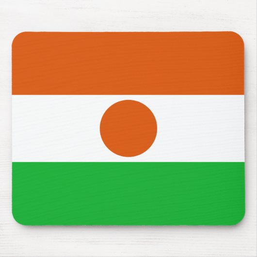 ニジェール国旗マウスパッド マウスパッド (正面)
