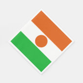 ニジェール国旗(アフリカ国) スタンダードランチョンナプキン (角)