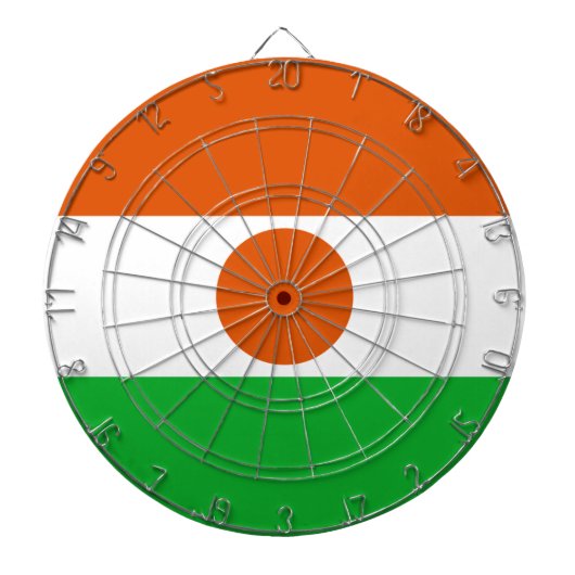 ニジェール国旗(アフリカ国) ダーツボード (正面)