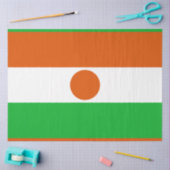 ニジェール国旗（アフリカ国） 薄葉紙 (クラフト)