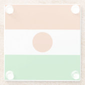 ニジェール国旗 ガラスコースター (裏面)