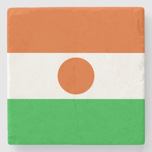 ニジェール国旗 ストーンコースター (正面)