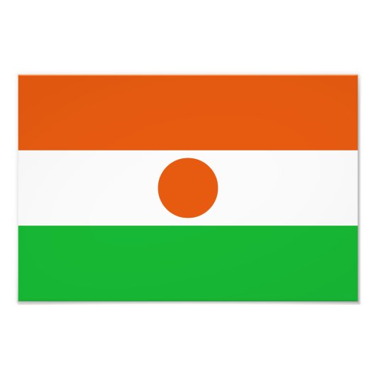 ニジェール国旗 フォトプリント            (正面)