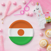 ニジェール国旗 ペーパープレート (パーティー)