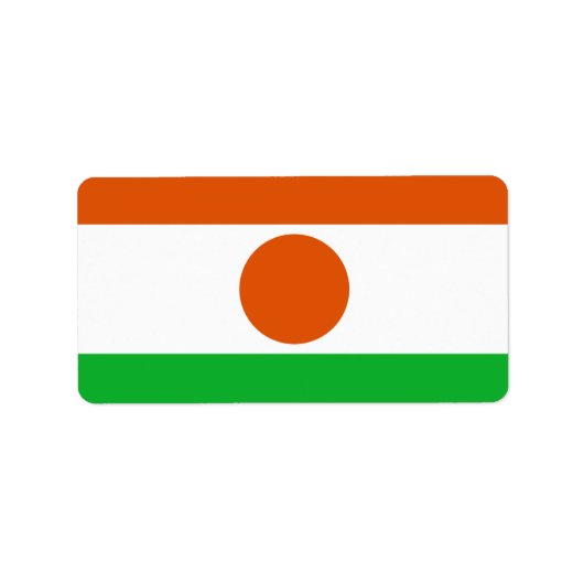 ニジェール国旗 ラベル (正面)