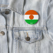 ニジェール国魅力的旗 缶バッジ (インサイチュ)