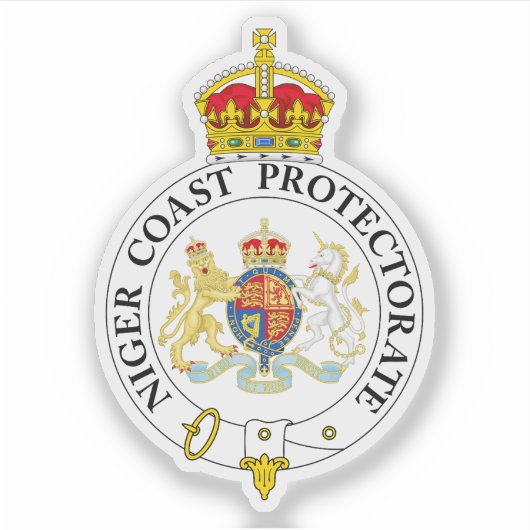 ニジェール海岸保護局のバッジ シール (正面)