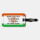 ニジェール簡単ID個人国旗 ラゲッジタグ (裏面横)