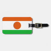 ニジェール簡単ID個人国旗 ラゲッジタグ (正面横)