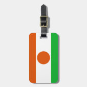 ニジェール簡単ID個人国旗 ラゲッジタグ (正面縦)