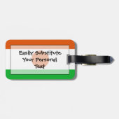 ニジェール簡単ID個人国旗 ラゲッジタグ (裏面横)