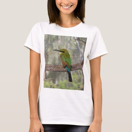 ニジハチクイ鳥、オーストラリア Tシャツ (正面)