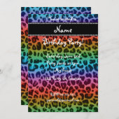 ニジパーソナライズされたョウの紋様 招待状 (正面/裏面)