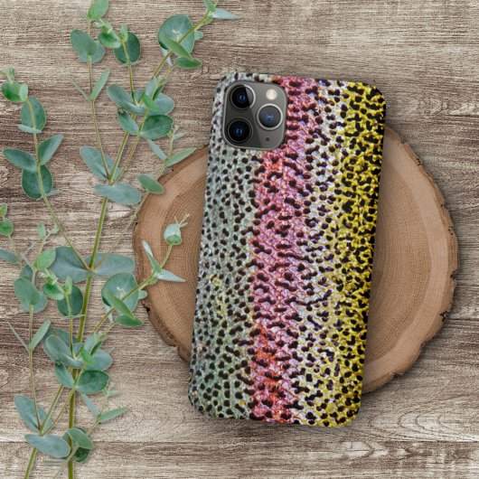 ニジマスのうろこ模様のテクスチャーデザイン Case-Mate iPhoneケース