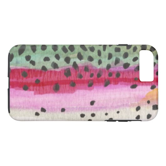ニジマスのはえの魚釣り Case-Mate iPhoneケース (裏面(横))