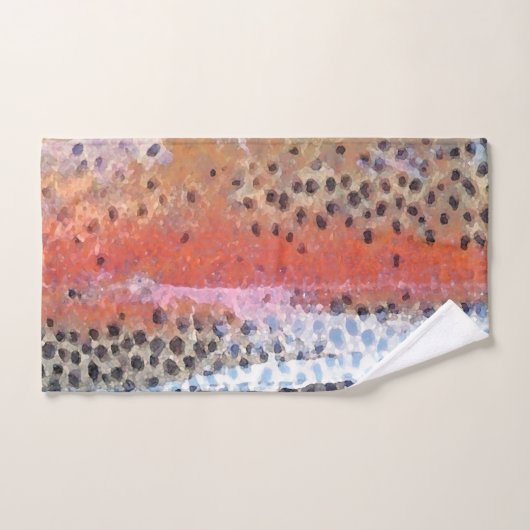 ニジマスの皮抽象芸術タオル バスタオルセット (ハンドタオル)