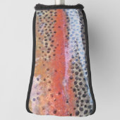 ニジマスの皮抽象芸術パター ゴルフヘッドカバー (回転90)