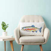 ニジマスの装飾用クッション ランバークッション (椅子)