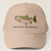 ニジマスの追跡 キャップ (正面)