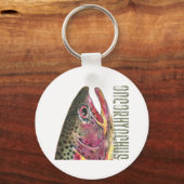 ニジマスの頭 キーホルダー (正面)