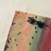 ニジマスの魚の皮のおもしろい斑点パターン ビーチタオル (インサイチュ)