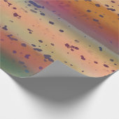 ニジマスの魚の皮のおもしろい斑点パターン ラッピングペーパー (角)