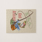 ニジマスの魚釣り-大きい1得られた遠くにの ジグソーパズル (横)