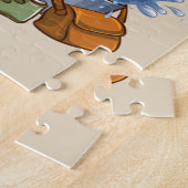 ニジマスの魚釣り-大きい1得られた遠くにの ジグソーパズル (側面)