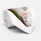 ニジマスの魚 ネクタイ (ロール)