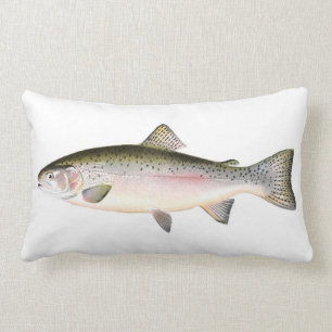ニジマスの魚 ランバークッション