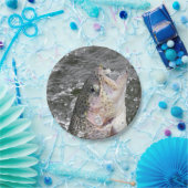 ニジマスは餌を取ります ペーパープレート (パーティー)