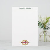 ニジマスフライフィッシングフライガイカスタム 便箋 (スタンド正面)