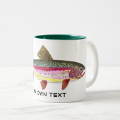 ニジマスフライ釣魚魚類学アングラーズ ツートーンマグカップ (正面右)