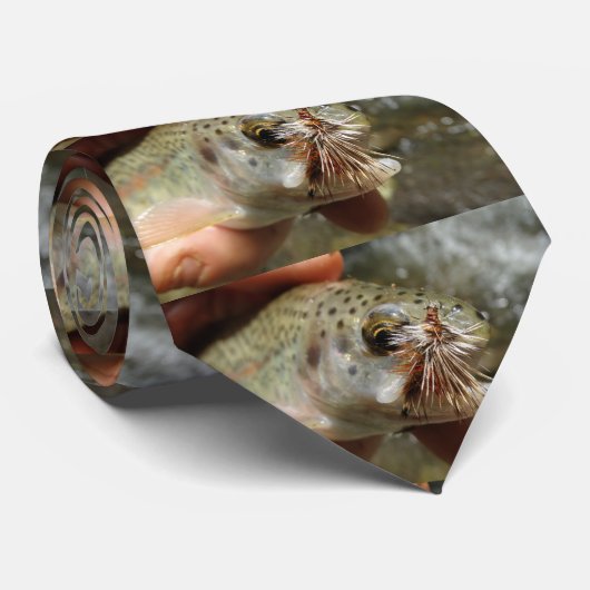 ニジマス写真 ネクタイ (ロール)